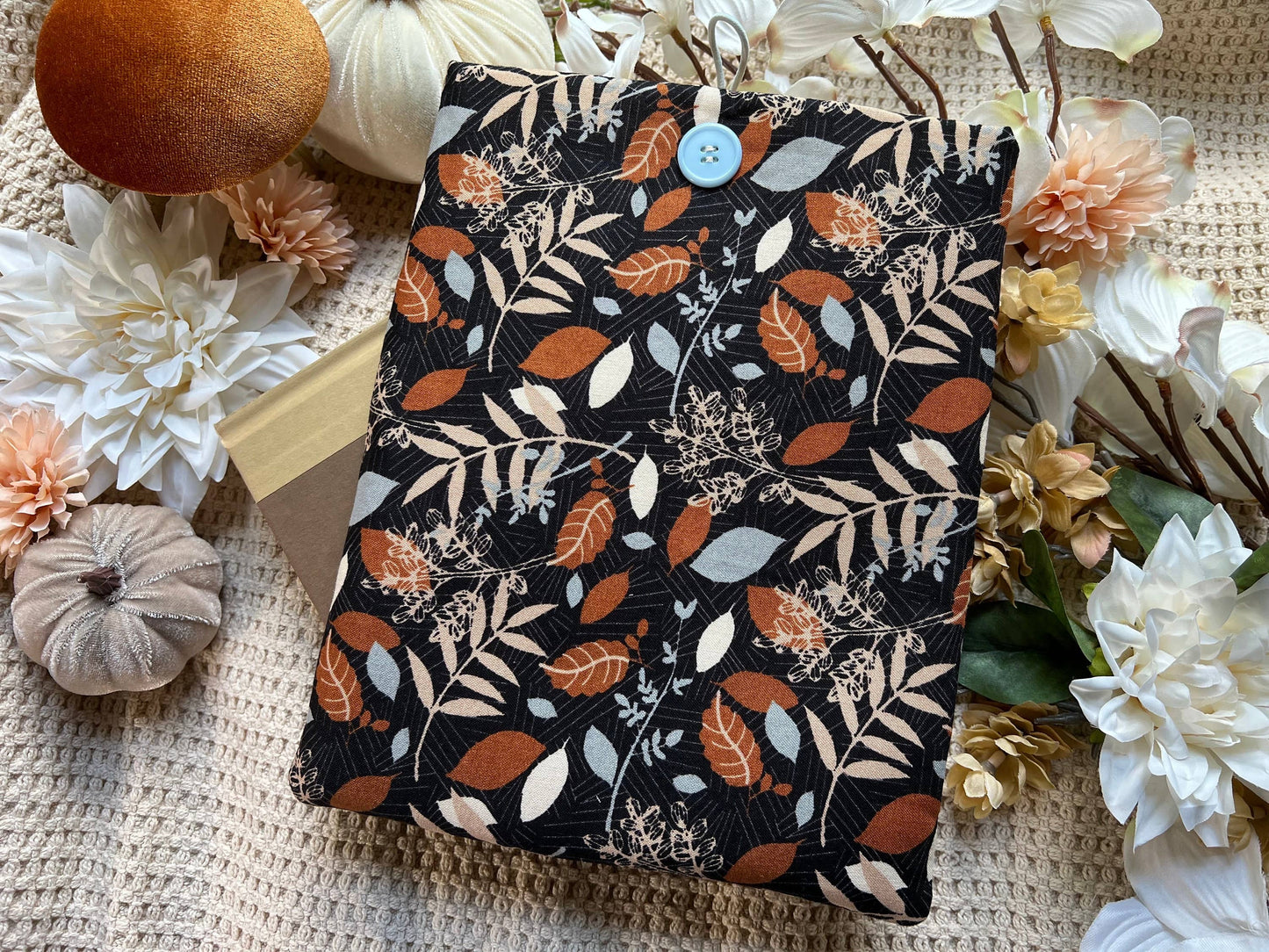 Fall Vintage Leaves Padded Book/Tablet Sleeve