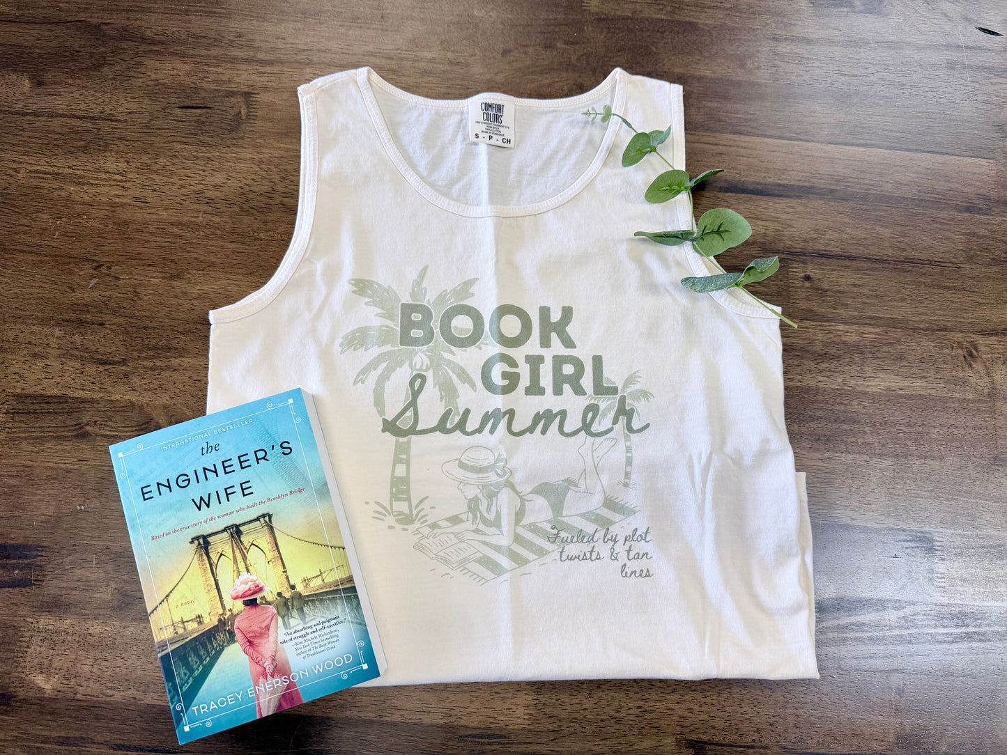 Book Girl Summer Comfort Colors Tank