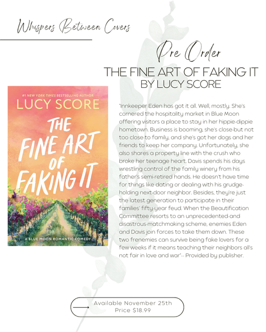 The Fine Art of Faking It by Lucy Score (Preorder)