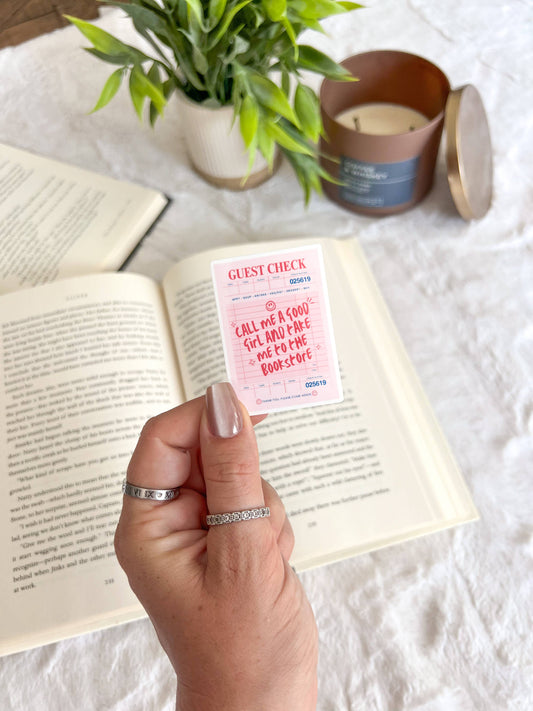 Good Girl Guest Check Sticker