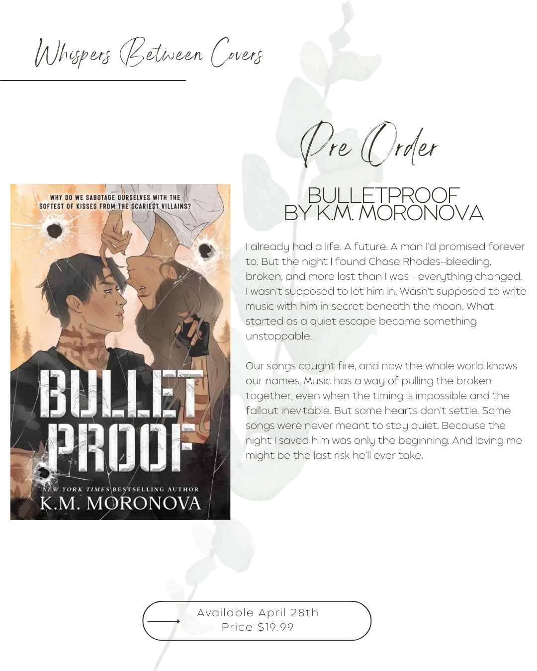 Bulletproof by K.M. Moronova (Preorder)