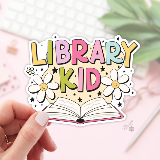 Library Kid Stickers