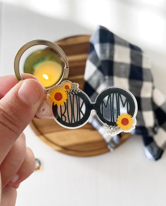 Book Mom Keychain