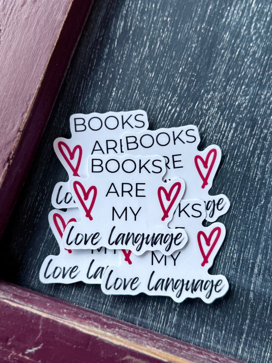 Books are my Love Language Stickers