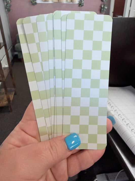 Boho Checkered Bookmarks