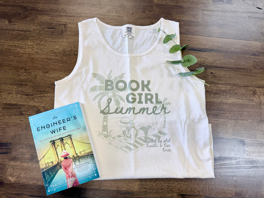 Book Girl Summer Comfort Colors Tank
