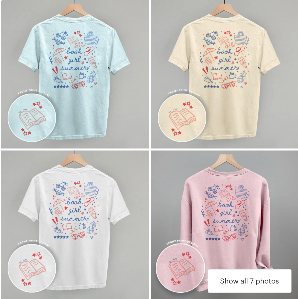Book Girl Summer Tee