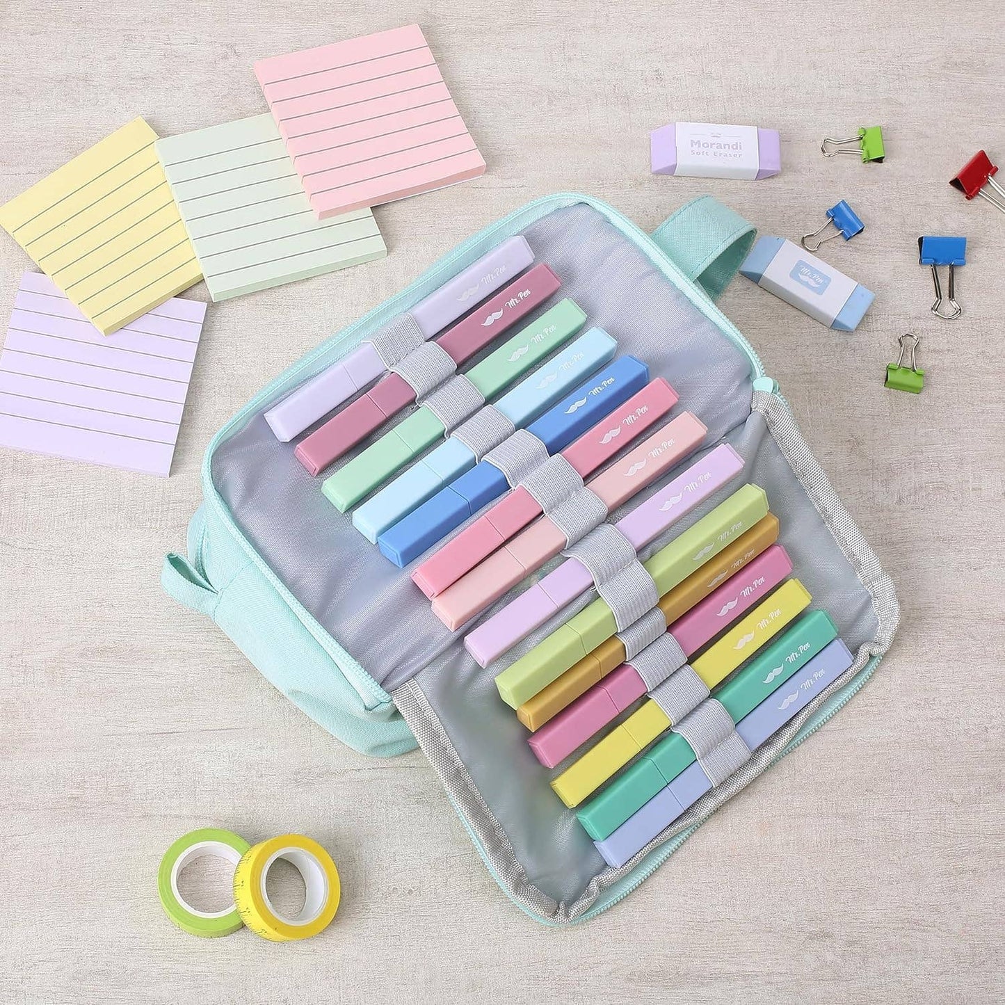 Aesthetic Highlighters, 16 Pack, Assorted Colors, No-Bleed