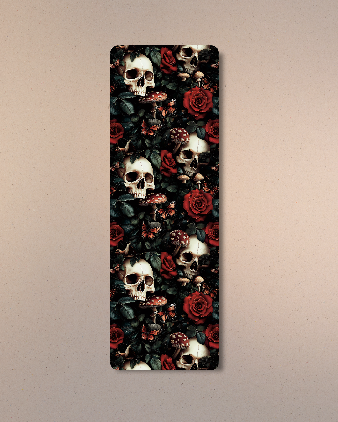Skull Mushroom Floral Bookmarks