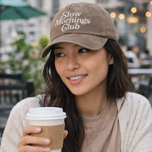 Slow Mornings Club Baseball Hat