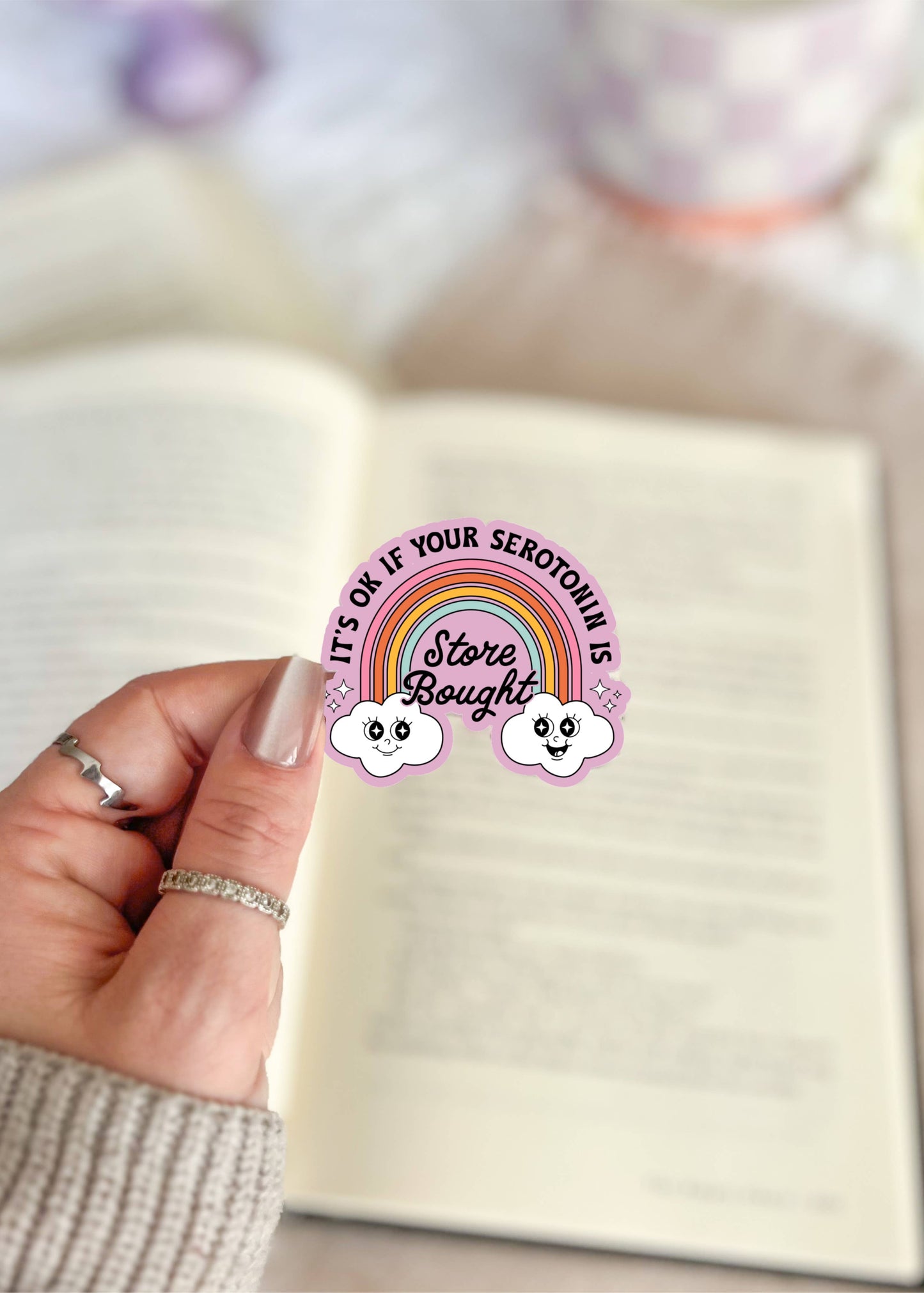 Serotonin Rainbow Sticker