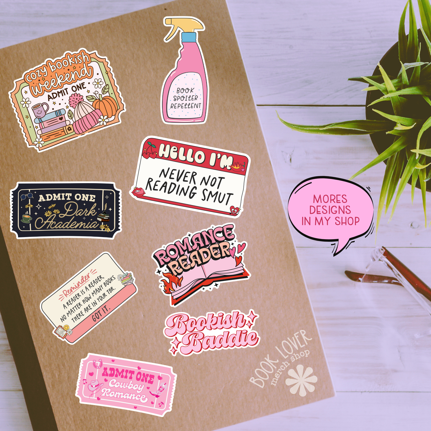 Winter BookClub Library Stickers / Bookish Stickers